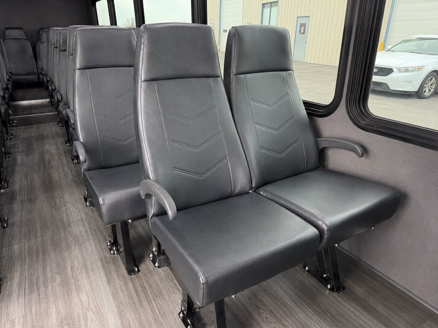 vancouver 18 passenger minibus inside