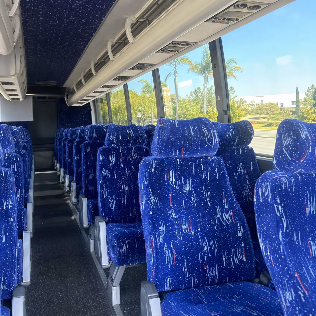 vancouver 56 passenger charter bus inside